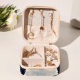 thumbnail image 6 of Starry Polar Bear Travel Portable Square Jewelry Box Organizer Earring Necklace Bracelet Holder Decorative Display Case Stand Storage Box, 6 of 6