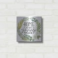 thumbnail image 3 of Luxe Metal Art 'Home Is My Happy Place' by Deb Strain, Metal Wall Art, 12"x12", 3 of 9