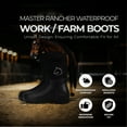 thumbnail image 2 of Master Rancher Heavy Duty Work Farm Boots Unisex Men's 13 Women's 15, Black, 2 of 7