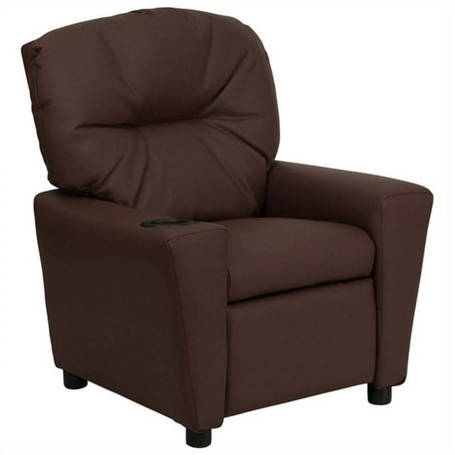 Bowery Hill Enfants Contemporains Inclinable en Brun avec Porte-Gobelet