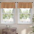 thumbnail image 2 of LALILO Kitchen Curtain Valance Tropical And Palm Leaves Rod Pocket Window Curtain 52"x 18" Set of 2, 2 of 7