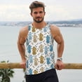 thumbnail image 6 of Fotbe Cartoon Poodle Dog Pattern Men's Quick Dry Workout Tank Top Gym Muscle Tee Fitness Bodybuilding Sleeveless T Shirt Breathable Workout Shirt-3X-Large, 6 of 9