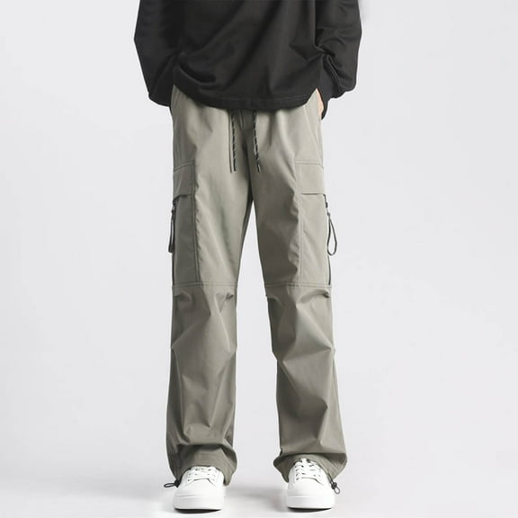 Handshe Men's Hiking Waterproof Pants, Relaxed Fit with Zipper Pockets, Workwear Design for Outdoor Activities and Daily Wear