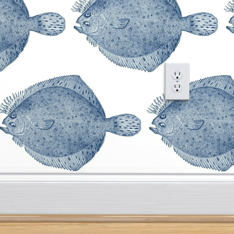 Pre-Pasted Wallpaper 2FT Wide Fish Fishing Cork Multicolor Floats