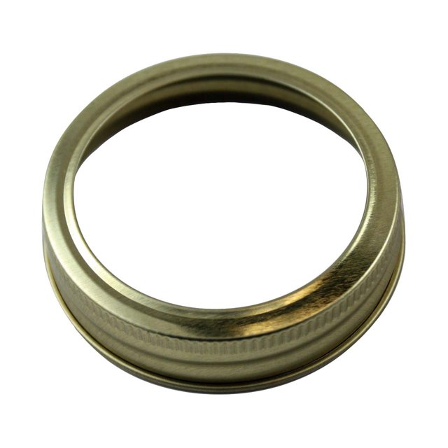 Anneaux/bandes Dorés pour Mason, Balle, Mise en Conserve Jars (Lot de 10, Ouverture Régulière)