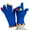 Blue, variant on Vintage Two-finger Exposed Knitted Gloves Women Solid Color Thicken Glove Winter Warm Elastic Christmas Gift for Girl