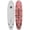 Red Hibiscus, variant on Surfboards.com Ono 7' Soft Top Funboard Surfboard with 3 Fins and Leash, Green Camo