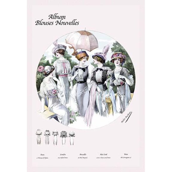 Album Blouses Nouvelles: Five Springtime Fashions- Fine Art Canvas Print (20" x 30")