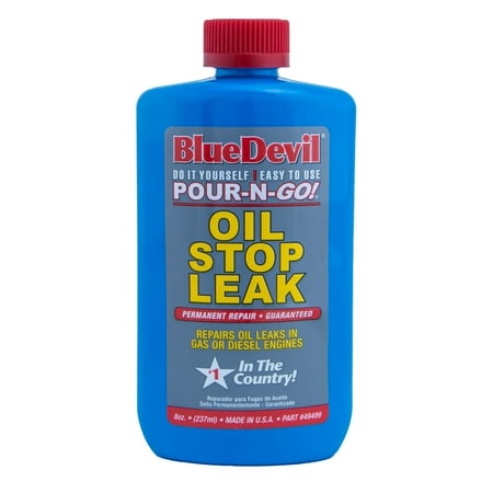 BlueDevil Oil Stop Leak 8 oz - Permanent Engine Oil Leak Sealer
