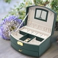 thumbnail image 3 of Large Jewelry Storage Case with 2 Drawers - for Women Girls Jewelry Box Organizer, 3 of 16