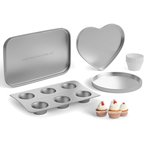 Doll Buddies 79-Piece Kids' Baking Oven Pan Cooking Tools Set