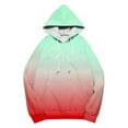 thumbnail image 3 of Makaor Cute Womens Hoodies Pullover Tunic Sweatshirt with Pockets Fleece Long Sleeve Tops Gradient Oversized Clothes, 3 of 5