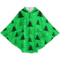 thumbnail image 5 of Christmas Tree Pattern on Green Blanket Oversized Wearable Hooded Blanket Warm Throw Blanket Buttons Sweatshirt For Women Men Teens Flannel, 5 of 8