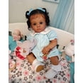 thumbnail image 3 of Muñeca Reborn Angelbaby, niña afroamericana de 24 pulgadas, 3 of 6