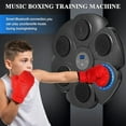 thumbnail image 2 of Music Boxing Machine–Wall Mounted Musical Punching Machine for Adults with 9-Speed Modes,Bluetooth Smart Boxing Machine with 4 Boxing Gloves,Boxing Workout Equipment Ideal for Home,Gym,Office(Black), 2 of 7