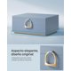 thumbnail image 3 of SONGMICS Caja Joyero, Estuche de Joyas con 2 Capas, con Asa, Bandeja Flexible, 20.5 x 24 x 11 cm, Azul Nublado, 3 of 6