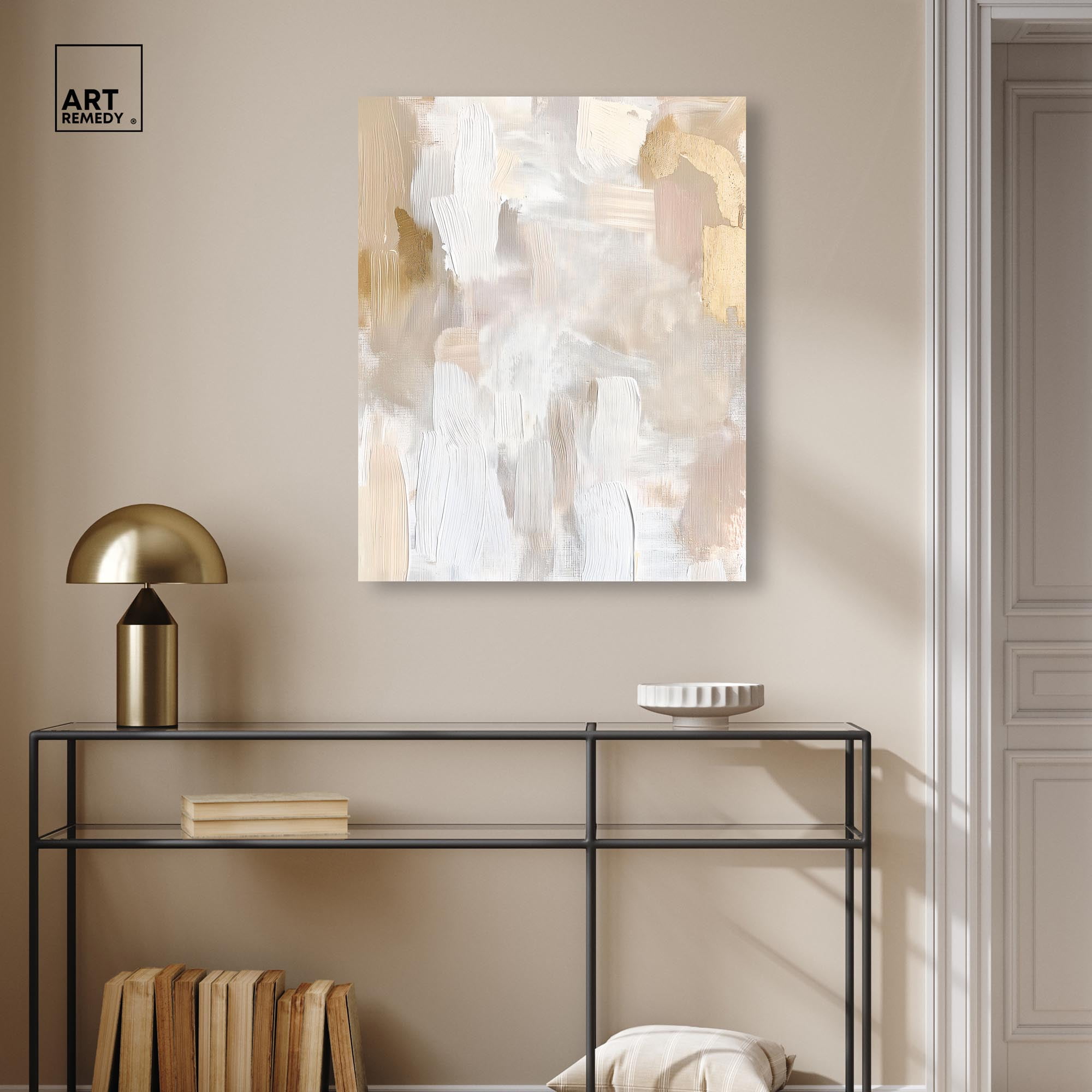 Beige and Cream II Canvas Muted Elegant Art by Art Remedy, Gallery Wrapped, 24 x 30