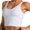 White, variant on Bra for Everyday Comfort - Wireless Supportive Underwear for Home and T-Shirts All-Season Versatile Design with Size Guidance, M, Grey