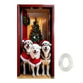 thumbnail image 2 of Christmas Party Decoration, Large Door Tapestry Cover for Indoor or Outdoor Holiday Festivities 90*180cm, 2 of 9