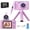 PLUS-PINK, variant on PURULU Kids Camera with Flip-up Lens for Selfie, HD Digital Camera for Kids 3 4 5 6 7 8 Year Old Girls Birthday Gifts with 32GB SD Card Included, Pink
