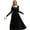 Classic black (standard sun protection) pleated style, variant on Sun Protection Long Dress Long Sleeve UPF 50 Long Sun Protection Dresses Swimsuit Cover Ups for Travel