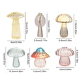 thumbnail image 5 of Dserhfy Mini Mushroom Shape Vase Colorful Transparent Glass Hydroponic Vase Flower Plant Display Vase Home Decoration, 5 of 8