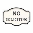 thumbnail image 4 of 10" x 15" Standard Montague No Soliciting Statement Plaque Sign - Green/Gold, 4 of 4