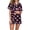 Hot Pink, variant on Womens Summer Pajamas Sets Valentine's Day Gift Button Up Pjs Short Sleeve Ruffle Sleepwear Notch Collar Bride Soft Pj Lounge Sets