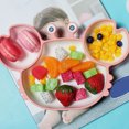 thumbnail image 4 of Suction Plate for Toddlers - Self Feeding Training Divided Plate Dish Bowl for Baby and Toddler, Fits for Most Highchairs Trays, Microwave Dishwasher Safe, 4 of 9
