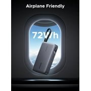UGREEN 67W 20000mAh Power Bank, Portable Charger with Built-in USB-C Cable, Fast Charging for Phone and Tablet