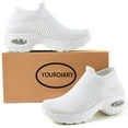 thumbnail image 6 of Women's Walking Shoes - Sock Sneakers Slip on Mesh Platform Air Cushion Athletic Shoes Work Nurse Comfortable, 6 of 6