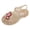 Gold, variant on Glitter Shell Jelly Sandals Girls Size 11.5 Dressy Summer Shoes Comfy Closed Toe Flats Toddler Beach Footwear Kids Pink
