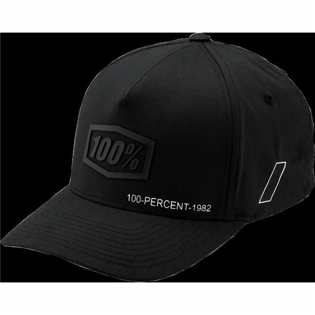 100 Percent 20092-001-18 Shadow Hat, Black - Large & Extra Large