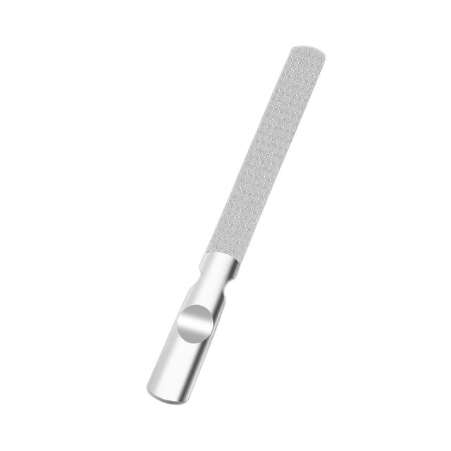 Qarigey Lima de uñas Profesional Adultos Tira de lijado pequeña Acero inoxidable Herramienta de escofina de pedicura de doble cara Herramientas de Juegos de manicura Tipo 2 Qarigey CE015548-02
