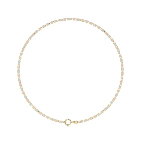 Pulsera Valentino De Oro Italiano 10k, Calibre 1.4mm, 18 Cm