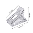 thumbnail image 3 of 5PC Hot Nail Clips - Crystal Nail Tip Fixing Clips, Reusable Acrylic Manicure Tool, Dual Nail Extension Holder, Transparent Nail Art Accessory, Salon Home DIY, Safe for Sensitive Makeup Organizers, 3 of 9
