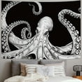 thumbnail image 2 of Shiartex  Octopus Tentacles Tapestry Black Vintage Sea Ocean Kraken Nautical Marine Home Decor Tapestries Wall Blanket For Bedroom Living Room Dorm  40x30inch, 2 of 6