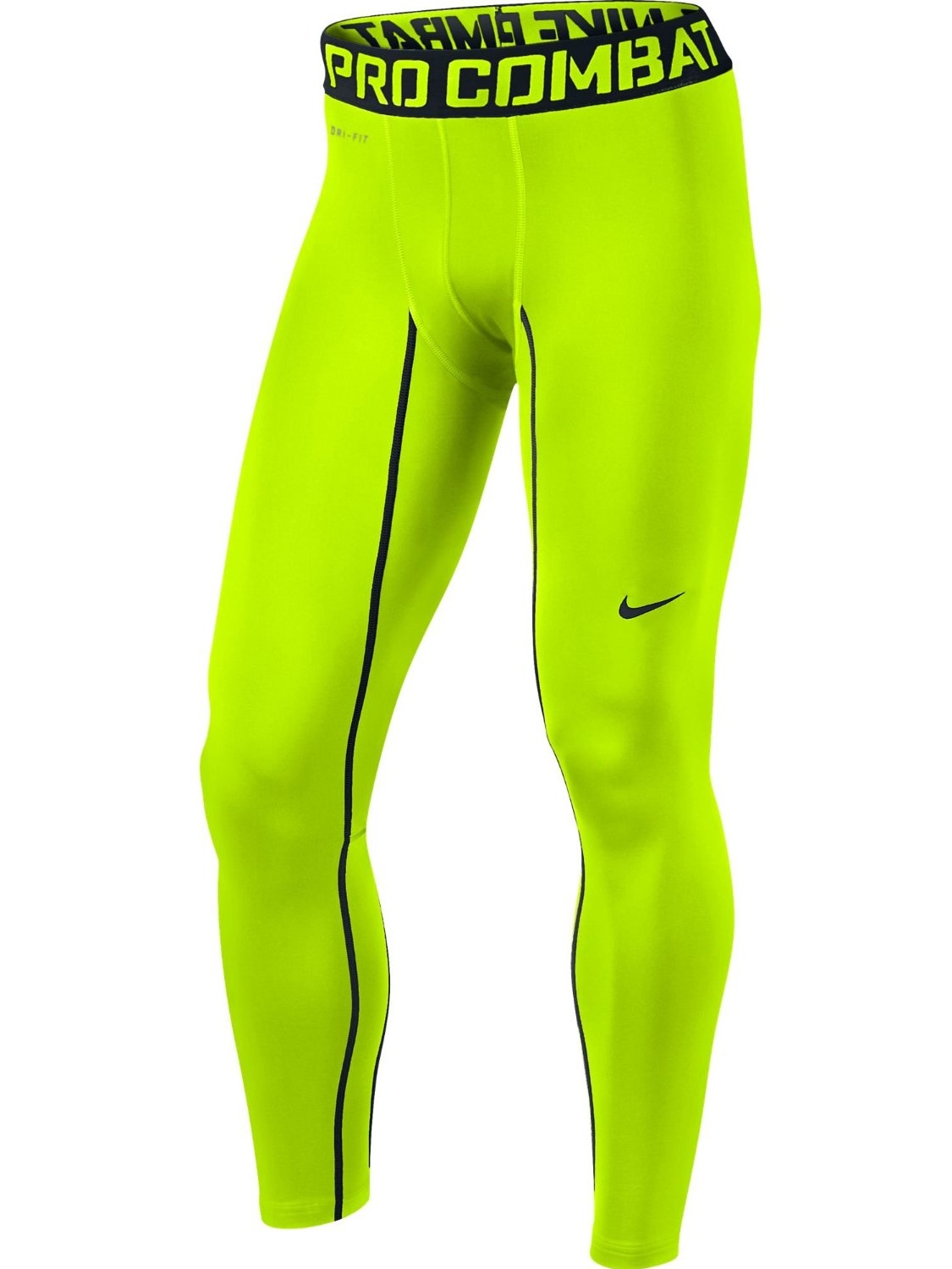 Nike Mens Hyperwarm DriFit Compression Tight 2.0 Volt Green