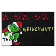 thumbnail image 3 of Mini Grinch Ornaments Christmas Door Mat Outdoor Welcome Mat For Front Door, Entryway Christmas Carpet, 23.7X 15.9 Inch Funny Door Mats , Anti-Slip Rug Decorations For Home, 3 of 7