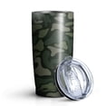 thumbnail image 2 of 20oz Tumbler with Lid and Straw Stainless Camouflage Steel Vacuum Insulated Water Coffee Tumbler Cup, Double Wall Vacuum Insulated Travel Mug Reusable Tumblers for Ice Drinks, Hot Beverage, 2 of 7
