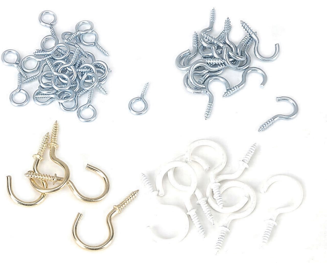 National Hardware Solid Brass Cup Hook, 1-1/4 Inch Size, For Hanging Mugs & Utensils