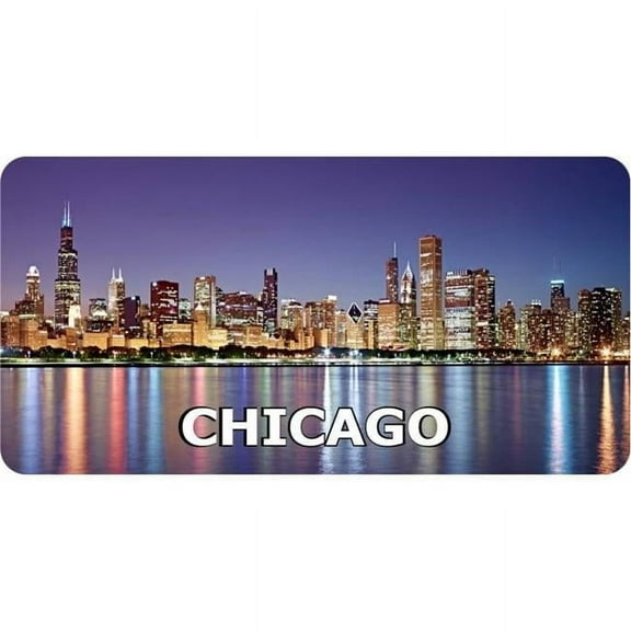 Chicago Skyline #2 Photo License Plate