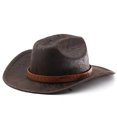 thumbnail image 5 of LILIYA Cowboy Hat,Cowgirl Hat,Western Cowboy Hats for Women/Mens/Straw Casual with Shapeable Wide Brim Cowboy Hat, All Season Use, Lightweight, UV Protection, 5 of 7
