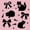Pink Black, variant on jejeloiu Pink Coquette Bow Full Size Comforter Sets Kids,Cute Cartoon Cat Bedding Sets For Girls,Reversible,3pcs