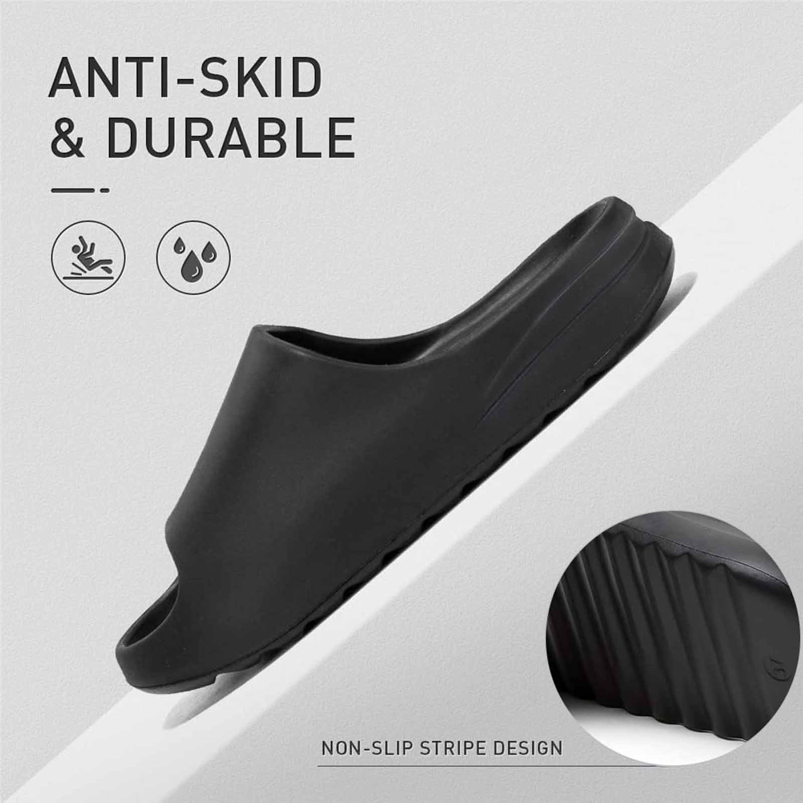 Ecetana Unisex Cloud Slides, Non-Slip Pillow Sandals photo 3