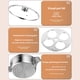 thumbnail image 2 of Toystoory Olla de acero inoxidable para hacer huevos escalfados, ideal para el brunch en la cocina. Olla de acero inoxidable para hacer huevos Cocina y Comedor, 2 of 6