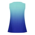 thumbnail image 4 of Quinlirra Womens T-Shirt Loose Women's Casual Summer Printed V-Neck Sleeveless Tanks Top, 4 of 5