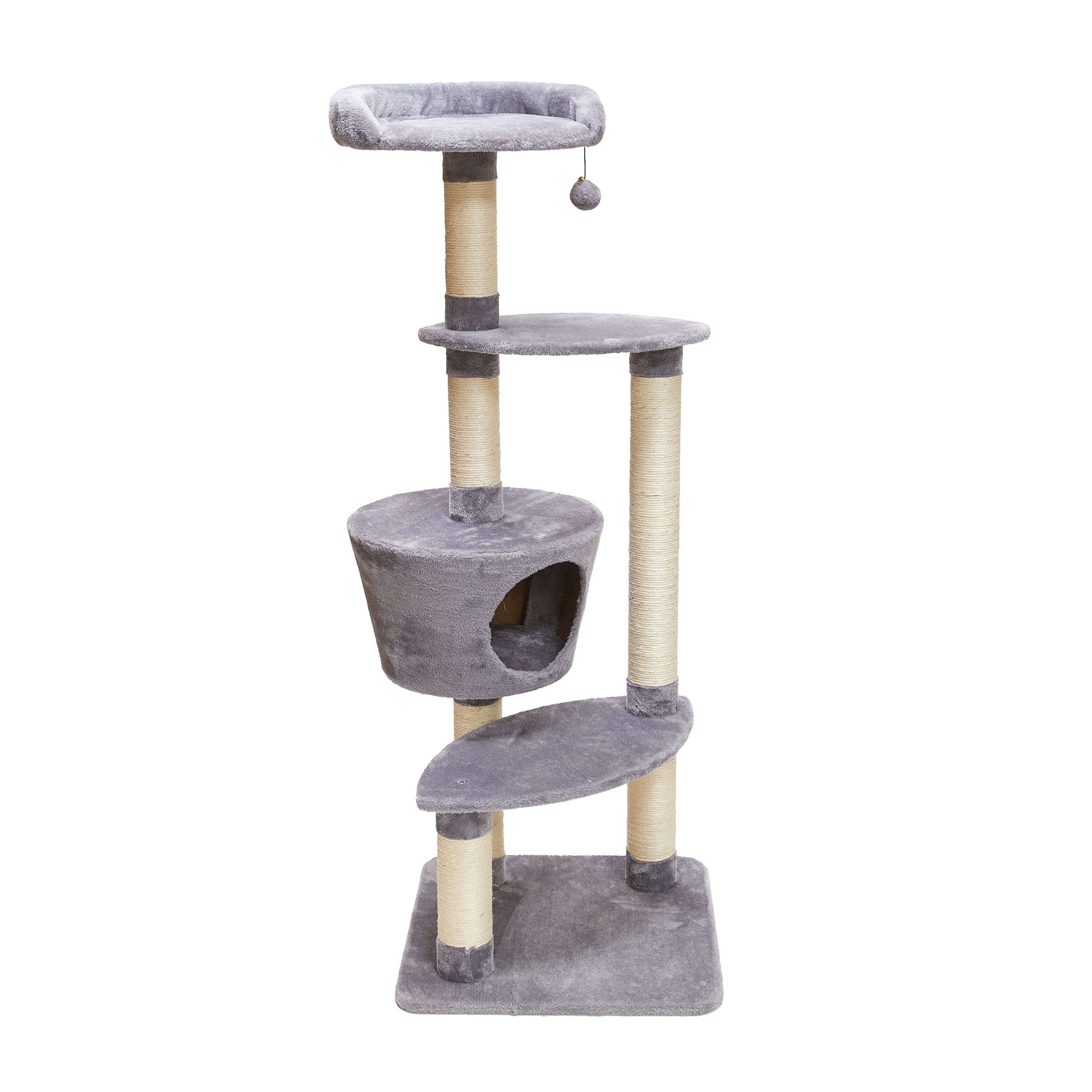 Two by Two Douglas 54-inch Cat Tree, Tower, Condo, Scratching Post & Playground