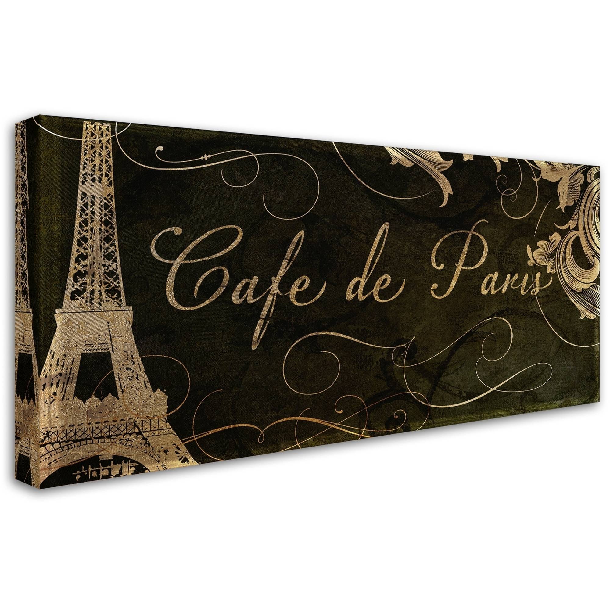 Trademark Fine Art "Cafe De Paris" Canvas Art by Color Bakery