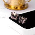 thumbnail image 4 of Pendientes étnicos de mariposa Con diamantes de imitación Sonducket para mujer 1 par PS13104-00, 4 of 6